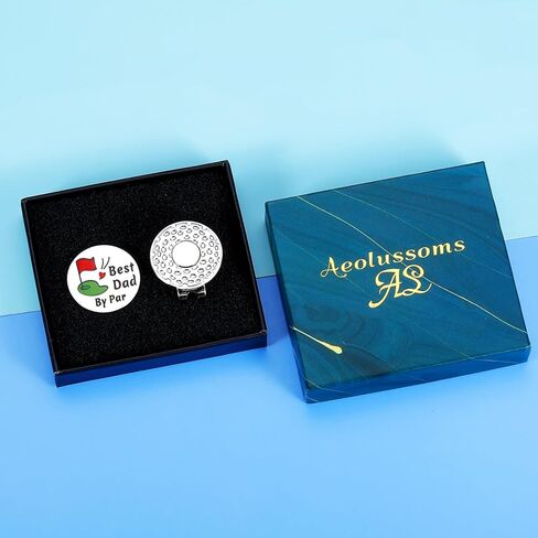 هدايا Aeolussoms Golf Dad لعيد الأب أفضل أب من Par Golf Ball Marker هدية للأب من الابنة الابن الجديد هدايا عيد ميلاد الأب الجديد للزوج من الزوجة Golfdaddy هدية للرجال لاعبي الجولف in Kuwait