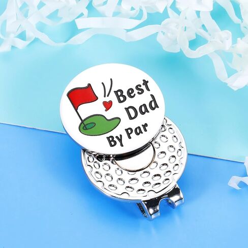هدايا Aeolussoms Golf Dad لعيد الأب أفضل أب من Par Golf Ball Marker هدية للأب من الابنة الابن الجديد هدايا عيد ميلاد الأب الجديد للزوج من الزوجة Golfdaddy هدية للرجال لاعبي الجولف in Kuwait
