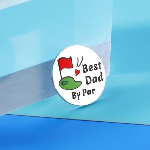 هدايا Aeolussoms Golf Dad لعيد الأب أفضل أب من Par Golf Ball Marker هدية للأب من الابنة الابن الجديد هدايا عيد ميلاد الأب الجديد للزوج من الزوجة Golfdaddy هدية للرجال لاعبي الجولف in Kuwait