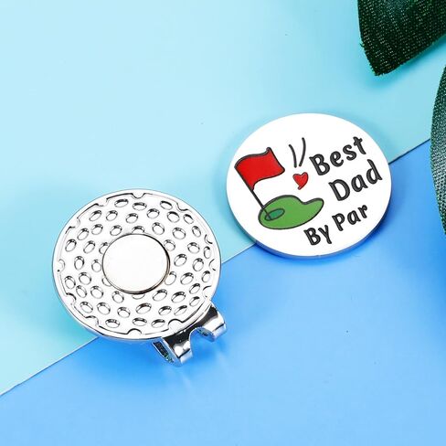 هدايا Aeolussoms Golf Dad لعيد الأب أفضل أب من Par Golf Ball Marker هدية للأب من الابنة الابن الجديد هدايا عيد ميلاد الأب الجديد للزوج من الزوجة Golfdaddy هدية للرجال لاعبي الجولف in Kuwait