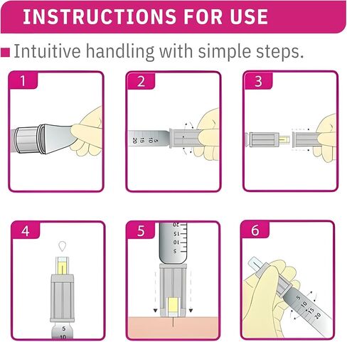ONE-CARE Safety Pen Tips 30G x 5mm (3/16"), Automatic Shield Design, Universal Twist-On Fit for Most Pen Devices, Individually Sealed, Box of 100 in Saudi Arabia