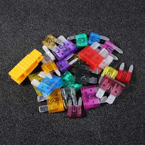 300Pieces Car Fuses Assortment Kit, Blade-Type Automotive Fuses Standard & Mini Size (2A/3A/5A/7.5A/10A/15A/ 20A/25A/30A/35A/40A), Replacement Fuses for Car/RV/Truck/Motorcycle/Boat in Saudi Arabia