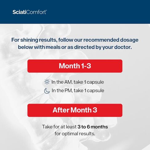 SciatiEase SciatiComfort Spine and Disc Support Supplement Sciatic Nerve Health Support Supplement - VIT D3 K2, Aquamin, Calcium, Magnesium, Type II Collagen, Pea (Palm Collagen) - 30 Day Supply in Saudi Arabia