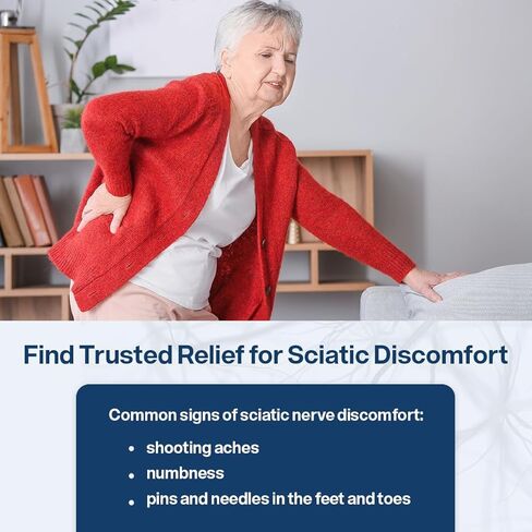 SciatiEase SciatiComfort Spine and Disc Support Supplement Sciatic Nerve Health Support Supplement - VIT D3 K2, Aquamin, Calcium, Magnesium, Type II Collagen, Pea (Palm Collagen) - 30 Day Supply in Saudi Arabia