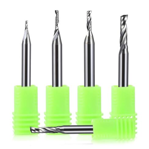 25 قطعة 1 مم - 6 مم قطر القطع من كربيد التنجستن قاطع مطحنة مفرد الناي حتى القطع الحلزوني باستخدام الحاسب الآلي لأعمال النجارة الأكريليك PVC MDF (6 × 12 × 50 لتر) in Kuwait