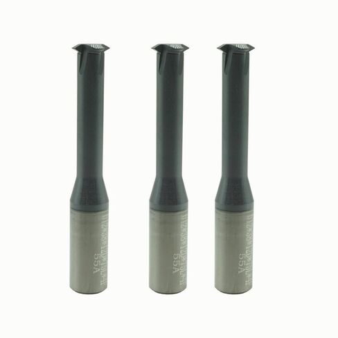 قاطعة طحن حلزونية بأسنان واحدة 55 درجة مطحنة نهاية خيط كربيد التنجستن 1/4 1/2 3/8 3/4 بوصة لقم توجيه CNC (D4 12 D4 L50) in Kuwait