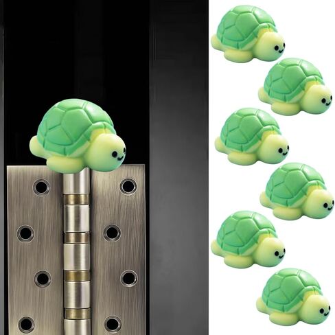 Cute Mini Creative Marine Creatures, Little Turtles Hinge Heads Decorative Topper Set 6PCS, Home Decoration,Magnetic Hinge Head Toppers Door Hinge in Saudi Arabia