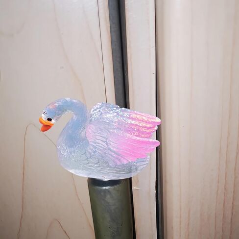 Cute Mini Creative Colorful Glowing Swan (Pink) Hinge Heads Decorative Topper Set 4PCS, Home Decoration,Magnetic Hinge Head Toppers Door Hinge in Saudi Arabia