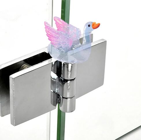 Cute Mini Creative Colorful Glowing Swan (Pink) Hinge Heads Decorative Topper Set 4PCS, Home Decoration,Magnetic Hinge Head Toppers Door Hinge in Saudi Arabia