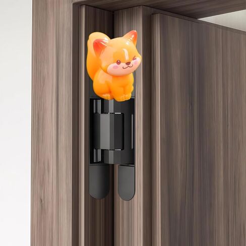 Cute Mini Creative Little Fox Hinge Heads Decorative Topper Set 6PCS, Home Decoration,Magnetic Hinge Head Toppers Door Hinge in Saudi Arabia