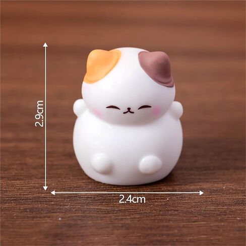 Cute Mini Creative Calico Cat Hinge Heads Decorative Topper Set 4PCS, Home Decoration,Magnetic Hinge Head Toppers Door Hinge in Saudi Arabia