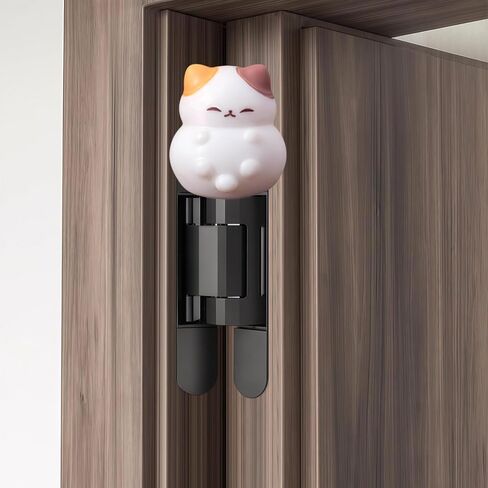 Cute Mini Creative Calico Cat Hinge Heads Decorative Topper Set 4PCS, Home Decoration,Magnetic Hinge Head Toppers Door Hinge in Saudi Arabia