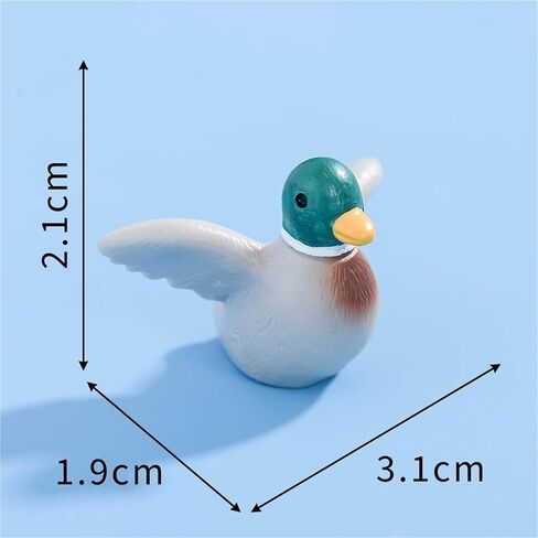 Cute Mini Creative Green Headed Duckling, Mandarin Duck Hinge Heads Decorative Topper Set 4PCS, Home Decoration,Magnetic Hinge Head Toppers Door Hinge in Saudi Arabia