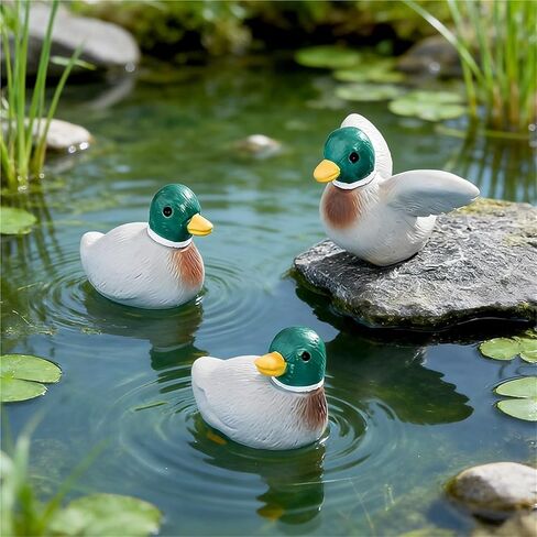 Cute Mini Creative Green Headed Duckling, Mandarin Duck Hinge Heads Decorative Topper Set 4PCS, Home Decoration,Magnetic Hinge Head Toppers Door Hinge in Saudi Arabia