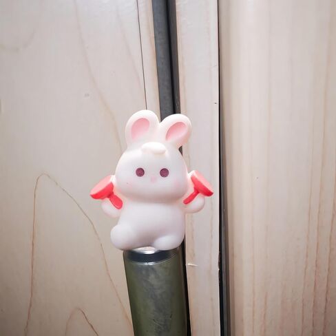 Cute Mini Creative Circus Bunny，Clown Bunny Hinge Heads Decorative Topper Set 3PCS, Home Decoration,Magnetic Hinge Head Toppers Door Hinge in Saudi Arabia