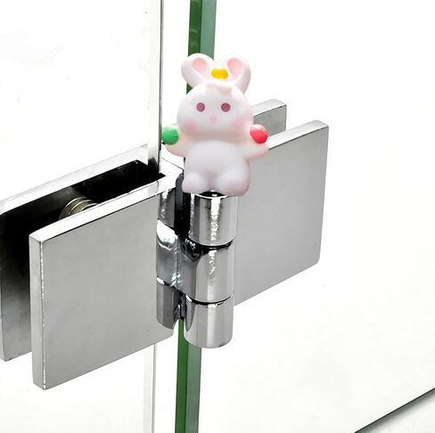 Cute Mini Creative Circus Bunny，Clown Bunny Hinge Heads Decorative Topper Set 3PCS, Home Decoration,Magnetic Hinge Head Toppers Door Hinge in Saudi Arabia