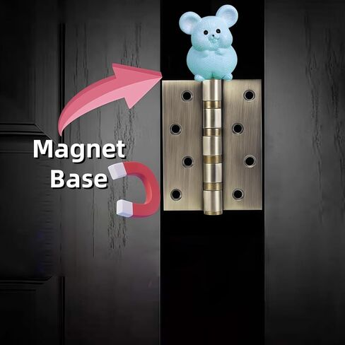 Cute Mini Creative The Blue Little Mouse Hinge Heads Decorative Topper Set 6PCS, Home Decoration,Magnetic Hinge Head Toppers Door Hinge in Saudi Arabia