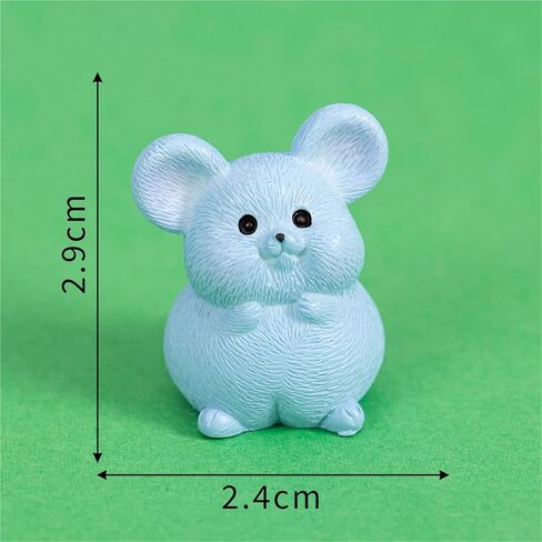 Cute Mini Creative The Blue Little Mouse Hinge Heads Decorative Topper Set 6PCS, Home Decoration,Magnetic Hinge Head Toppers Door Hinge in Saudi Arabia