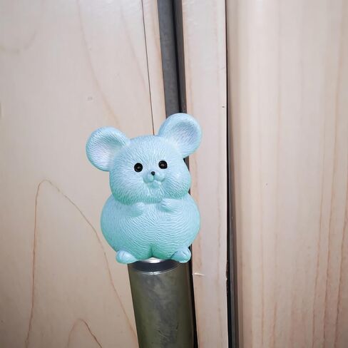 Cute Mini Creative The Blue Little Mouse Hinge Heads Decorative Topper Set 6PCS, Home Decoration,Magnetic Hinge Head Toppers Door Hinge in Saudi Arabia
