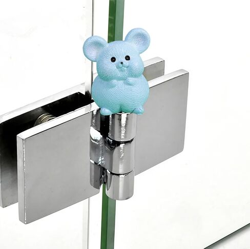 Cute Mini Creative The Blue Little Mouse Hinge Heads Decorative Topper Set 6PCS, Home Decoration,Magnetic Hinge Head Toppers Door Hinge in Saudi Arabia