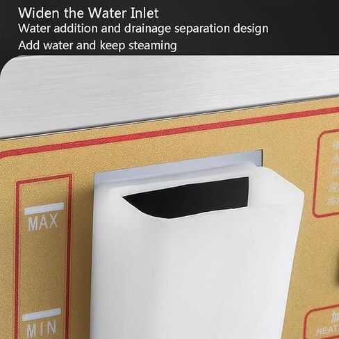 ERICAT Four-Hole Steamed Bun Machine, Dim Sum Electric Steamer with Dry Boiling/Water Shortage Alarm, 30-110℃ Adjustment & Efficient Steaming, Durable & Rust-Resistant, for Snack Breakfast Shops in Kuwait