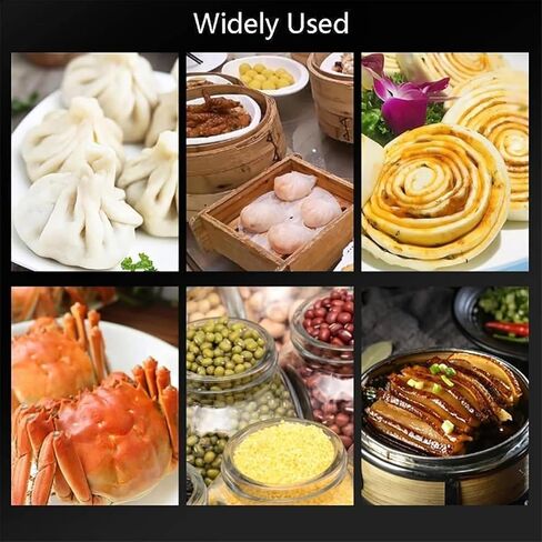 ERICAT Four-Hole Steamed Bun Machine, Dim Sum Electric Steamer with Dry Boiling/Water Shortage Alarm, 30-110℃ Adjustment & Efficient Steaming, Durable & Rust-Resistant, for Snack Breakfast Shops in Kuwait