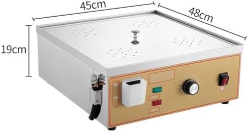 Commercial Electric Steamer 3000W Stainless Steel, Large 48x45x19cm Cooking Area, Independent Water Supply, Anti-Dry Device, Ideal for Restaurants and Catering in Saudi Arabia