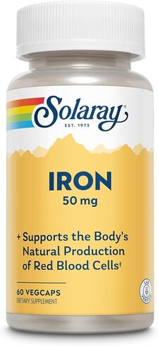 Solaray Iron 50mg | 60 م in Saudi Arabia