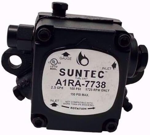 Single Stage Waste Oil Pump A1RA-7738 Fits Suntec RH-RH 2.5 GPH 1725 RPM in Kuwait