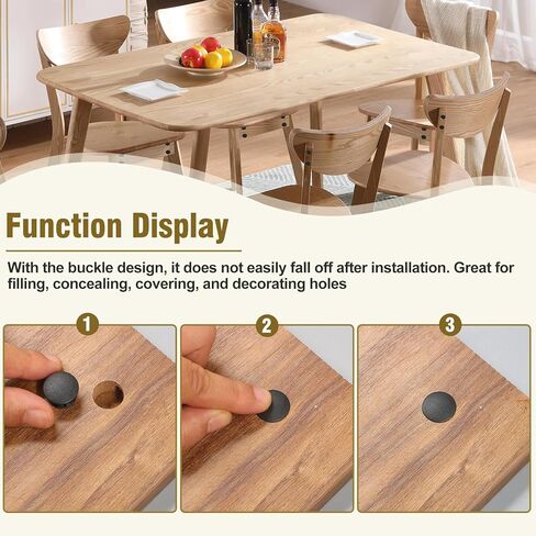 10pcs Plastic Hole Plugs, Snap in Locking Hole Tube Circular Locking Fastener Cover, Insert End Caps for Furniture Fencing Post Pipe - 25mm, Black in Kuwait