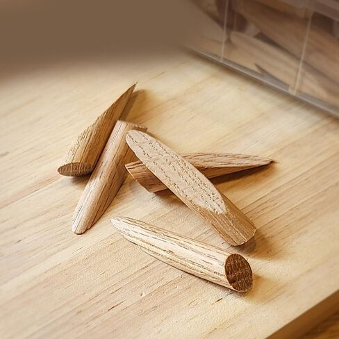 50Pcs 9.5mm Oak Wood Plugs - Solid Wood Pocket Hole Plugs Pine Stoppers for Woodworking, Dowel Caps with Smooth Finish in Saudi Arabia