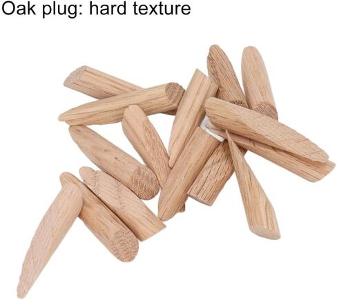 50Pcs 9.5mm Oak Wood Plugs - Solid Wood Pocket Hole Plugs Pine Stoppers for Woodworking, Dowel Caps with Smooth Finish in Saudi Arabia
