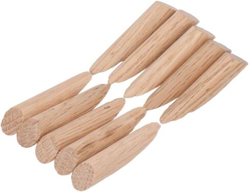 50Pcs 9.5mm Oak Wood Plugs - Solid Wood Pocket Hole Plugs Pine Stoppers for Woodworking, Dowel Caps with Smooth Finish in Saudi Arabia