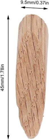 50Pcs 9.5mm Oak Wood Plugs - Solid Wood Pocket Hole Plugs Pine Stoppers for Woodworking, Dowel Caps with Smooth Finish in Saudi Arabia
