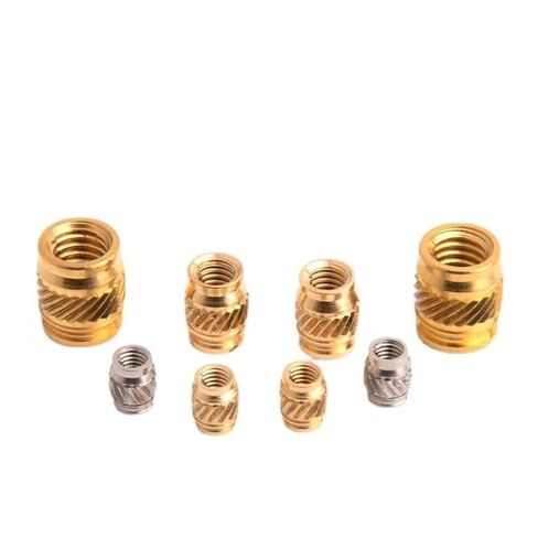 Brass Knurled Nuts Nuts M3 M4 M5 M6 Hot Melt Copper Heat Knurled Thread Insertion Brass Insert Nut Stainless Steel Injection Molded Embedded Fasteners(M4X8.15 OD6.22(20pcs) in Saudi Arabia
