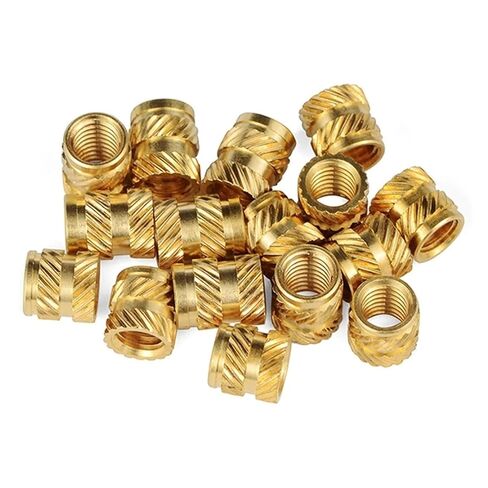 Brass Knurled Nuts M3 Heat Set Insert Nuts Female Thread Brass Knurled Inserts Hot Melt Nut Embed Parts Pressed Fit Into Holes 3D Printing 50Pcs(M3x6x5 (50Pcs)) in Saudi Arabia