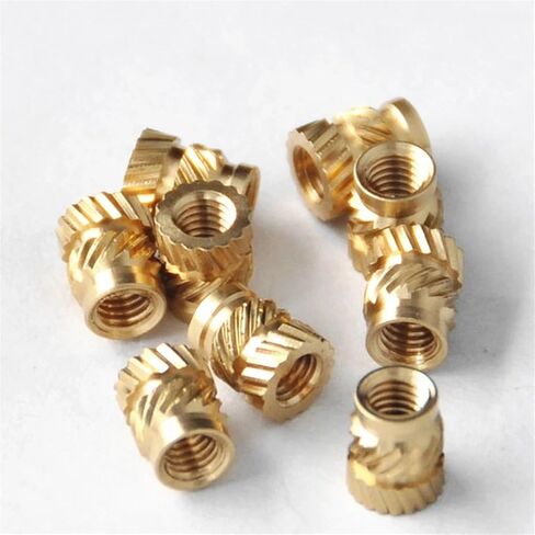 Brass Knurled Nuts Thread Heat Molding Double Twill Injection Embedment Nut in Saudi Arabia
