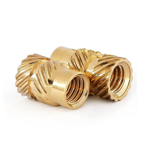 Brass Knurled Nuts Thread Heat Molding Double Twill Injection Embedment Nut in Saudi Arabia