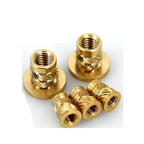 Brass Knurled Nuts Copper Nut Thread Heat Molding Injection Embedment T-Type Nut M2 M2.5 M3 M3.5 M4 M5 M6 M8(M3x4.4xOD4.4 20pcs) in Saudi Arabia