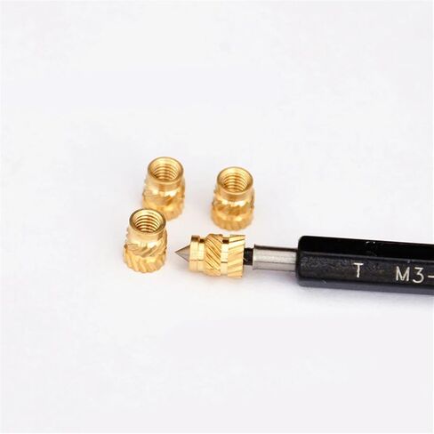 Brass Knurled Nuts 100PCS Thread Heat Molding Double Twill Injection Embedment Nut in Saudi Arabia