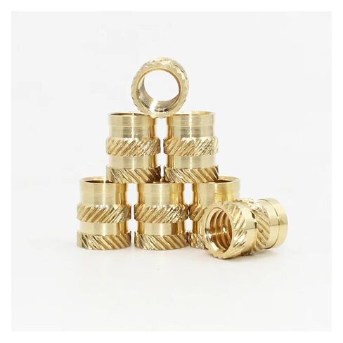 Brass Knurled Nuts M2 M2.5 M3 M4 M5 M6 Thread Embedment Copper Nut Pressed Fit into(M5 M6(90pcs)) in Saudi Arabia