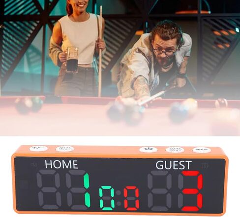 Cryfokt Mini Digital Scoreboard, 6 Digits Multisport Indoor Tabletop Scoreboard, Battery Powered with Buzzer for Board Games Chess Basketball, Volleyball, Wrestling in Kuwait