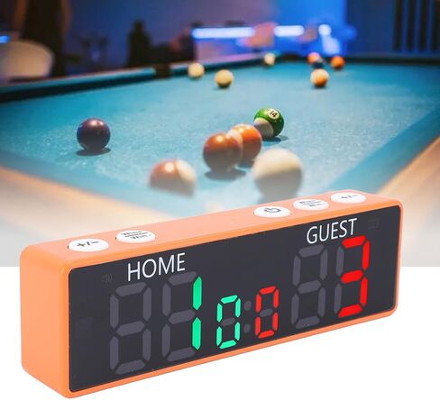 Cryfokt Mini Digital Scoreboard, 6 Digits Multisport Indoor Tabletop Scoreboard, Battery Powered with Buzzer for Board Games Chess Basketball, Volleyball, Wrestling in Kuwait
