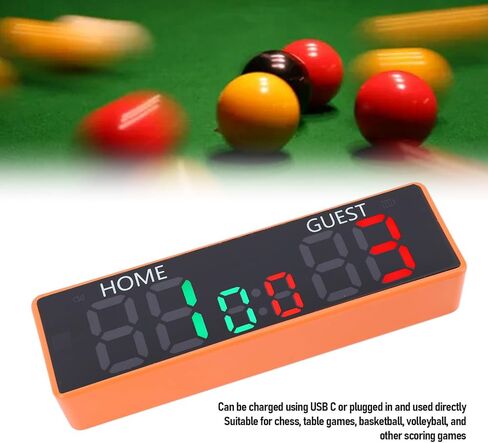 Cryfokt Mini Digital Scoreboard, 6 Digits Multisport Indoor Tabletop Scoreboard, Battery Powered with Buzzer for Board Games Chess Basketball, Volleyball, Wrestling in Kuwait