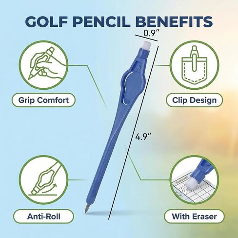 Golf Scoring Pencil Set Ten Pack for Clear Marking During Training Rounds and Practice Sessions in Saudi Arabia