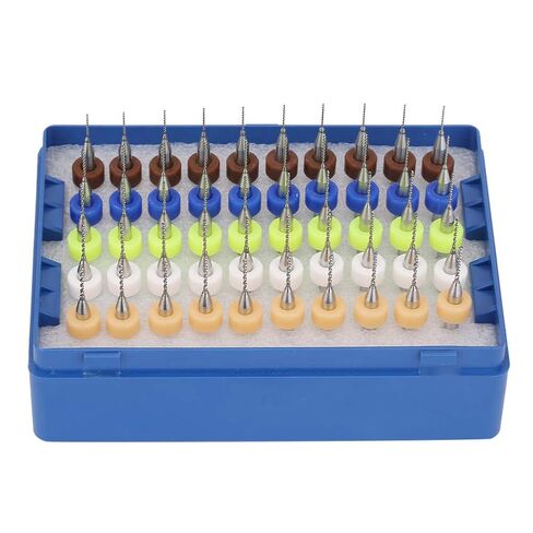 Estink 50 قطعة من لقم الثقب الصغيرة من الكربيد، لقم دقيقة عالية الصلابة لثنائي الفينيل متعدد الكلور، 0.5-0.9 مم للإلكترونيات ومعالجة القوالب in Kuwait