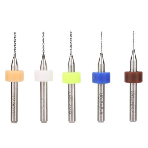 Estink 50 قطعة من لقم الثقب الصغيرة من الكربيد، لقم دقيقة عالية الصلابة لثنائي الفينيل متعدد الكلور، 0.5-0.9 مم للإلكترونيات ومعالجة القوالب in Kuwait