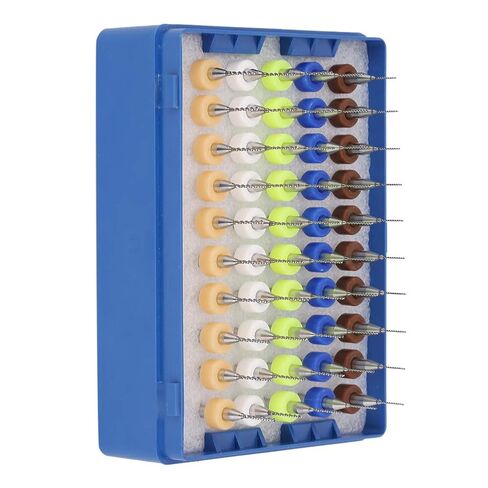 Estink 50 قطعة من لقم الثقب الصغيرة من الكربيد، لقم دقيقة عالية الصلابة لثنائي الفينيل متعدد الكلور، 0.5-0.9 مم للإلكترونيات ومعالجة القوالب in Kuwait