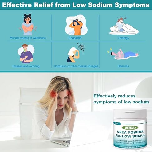 454g Stabilized Urea Powder for Hyponatremia, Low Sodium & SIADH | USP-Grade Urea Powder, Supports Healthy Sodium Balance – Easy to Dissolve, Pleasant Taste in Kuwait