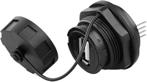 1 قطعة الجوز الأمامي فيكس أنثى إلى أنثى USB2.0 USB3.0 لوحة موصلات جبل المقبس أوعية مقاوم للماء IP67 اتصال حربة (4-Pin USB2.0) in Kuwait